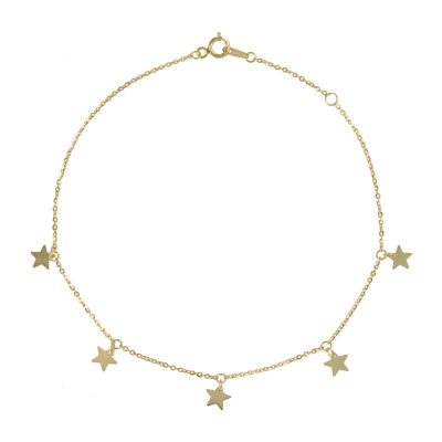 solid gold ankle bracelets