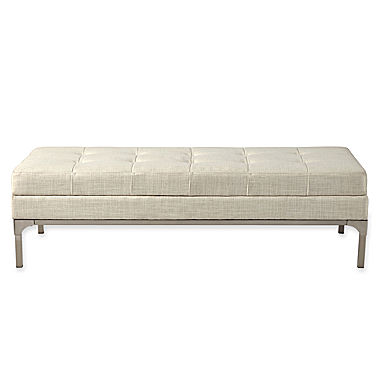 Ellery Tufted Fabric Cocktail Bench  