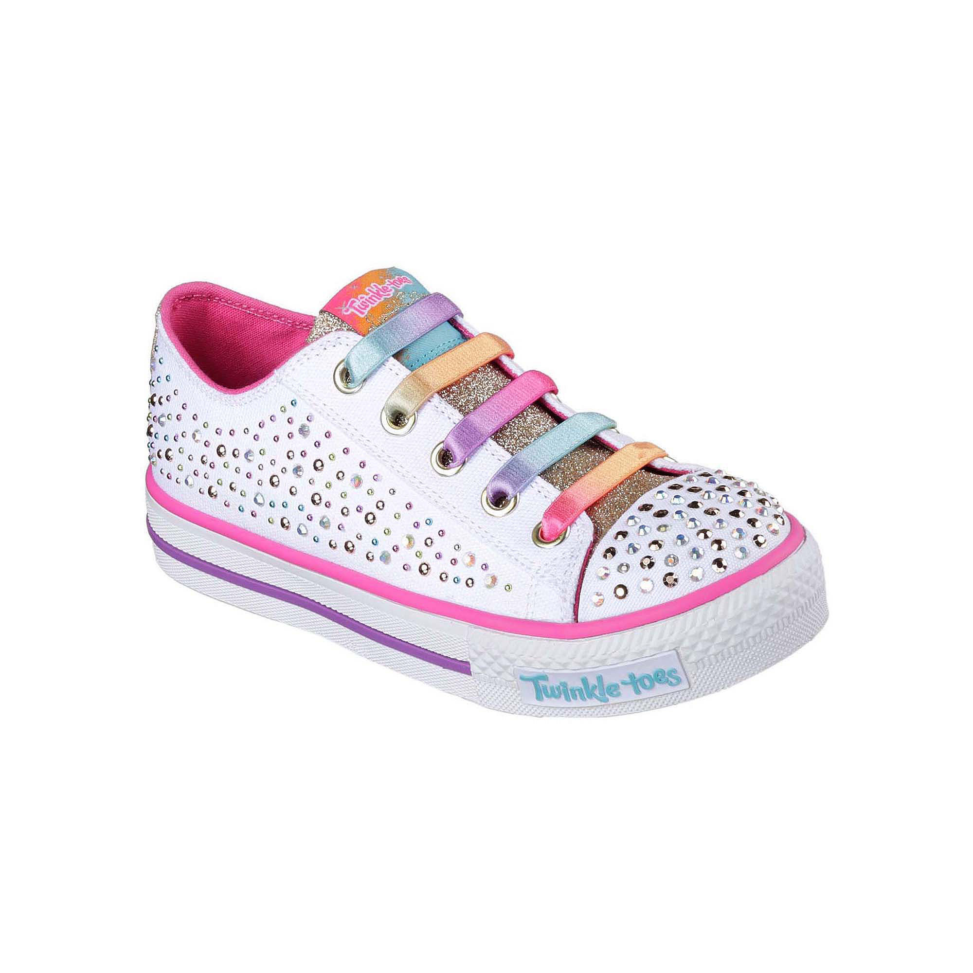 Skechers Twinkle Toes Shuffles Twirly Toes Girls Sneakers - Little Kids