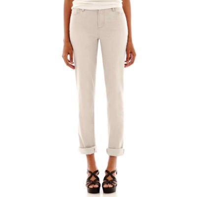 liz claiborne city fit skinny boyfriend jeans