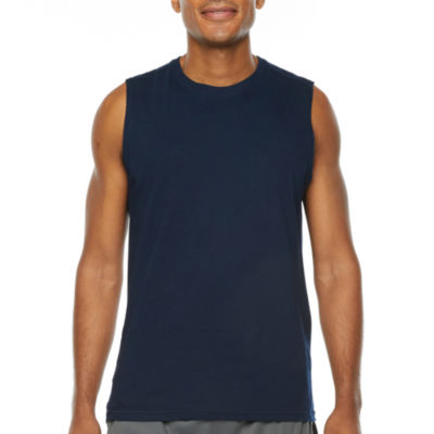 men's crew neck sleeveless t shirts