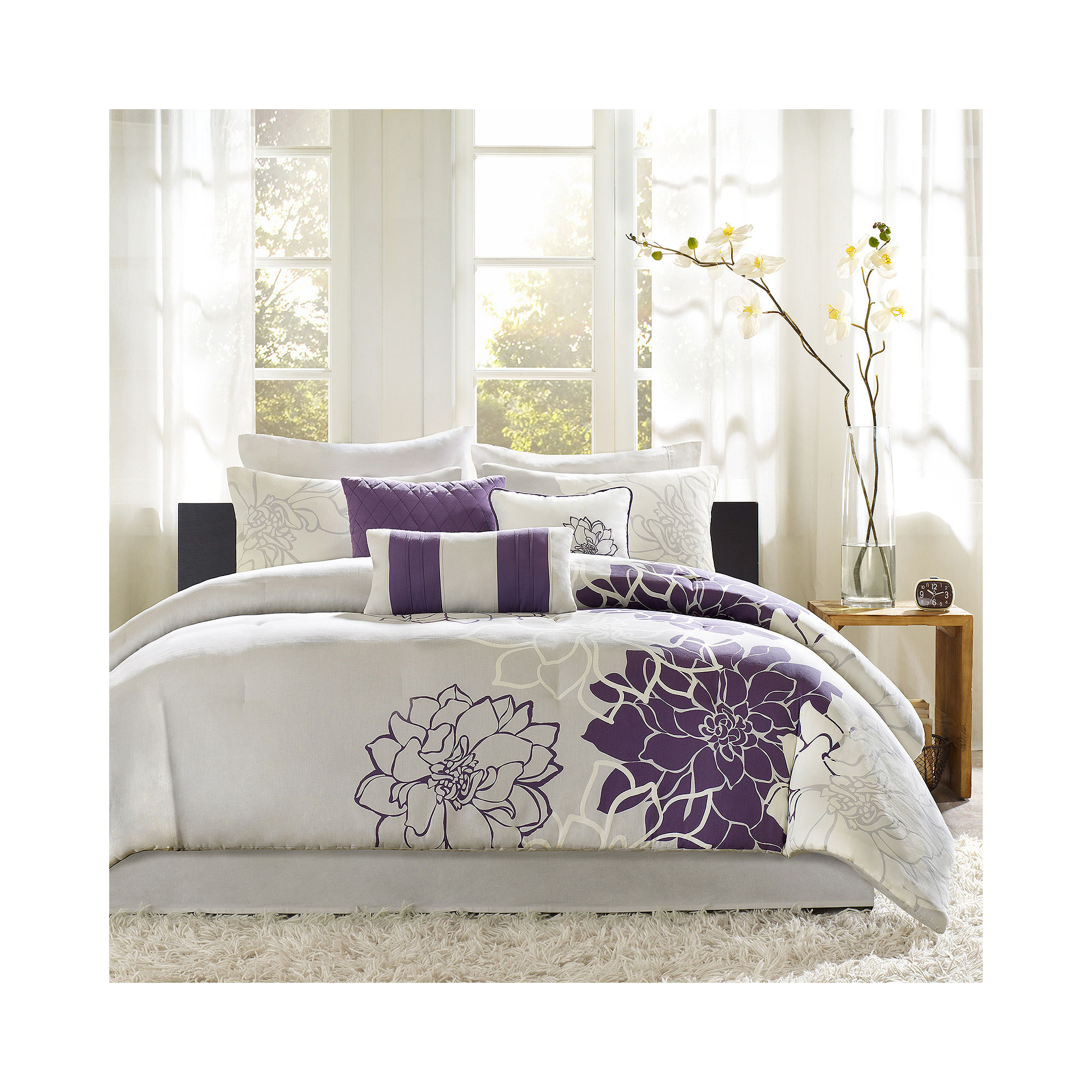 Madison Park Bridgette Floral Comforter Set