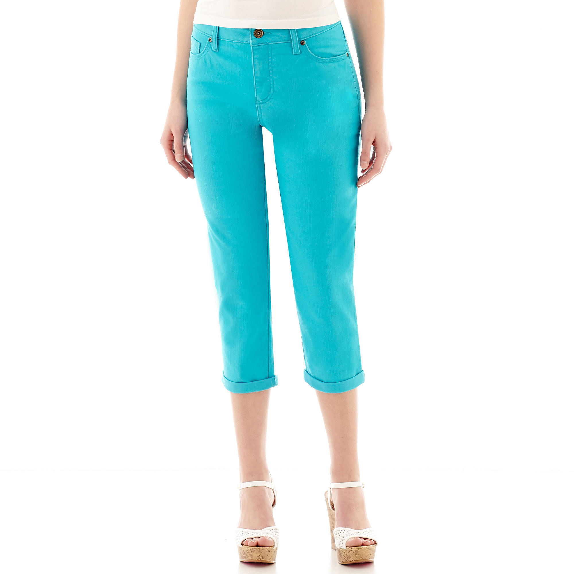 Colored Capri Cropped Women's Jeans Jeans Hub