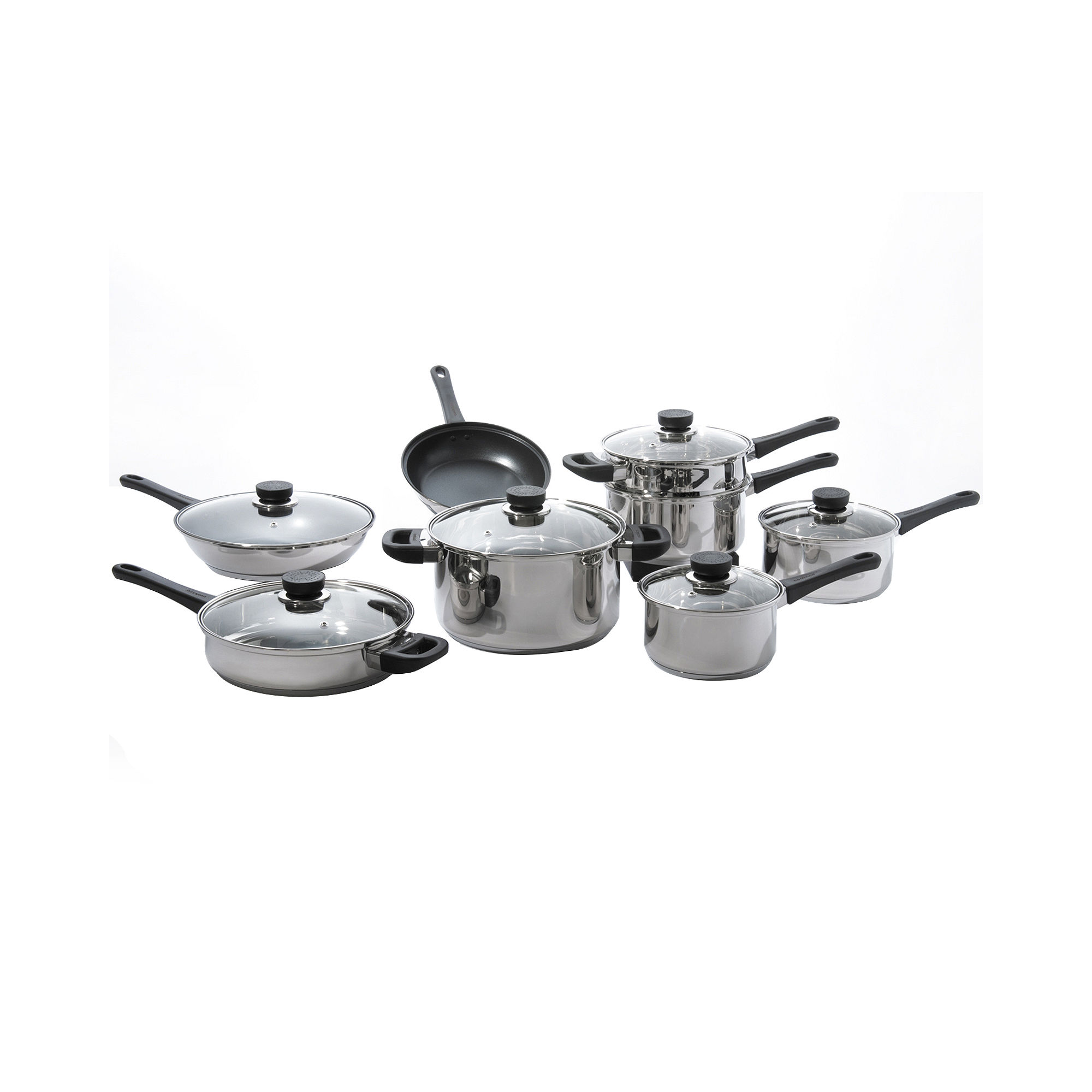 BergHOFF CooknCo 14-pc. Stainless Steel Cookware Set