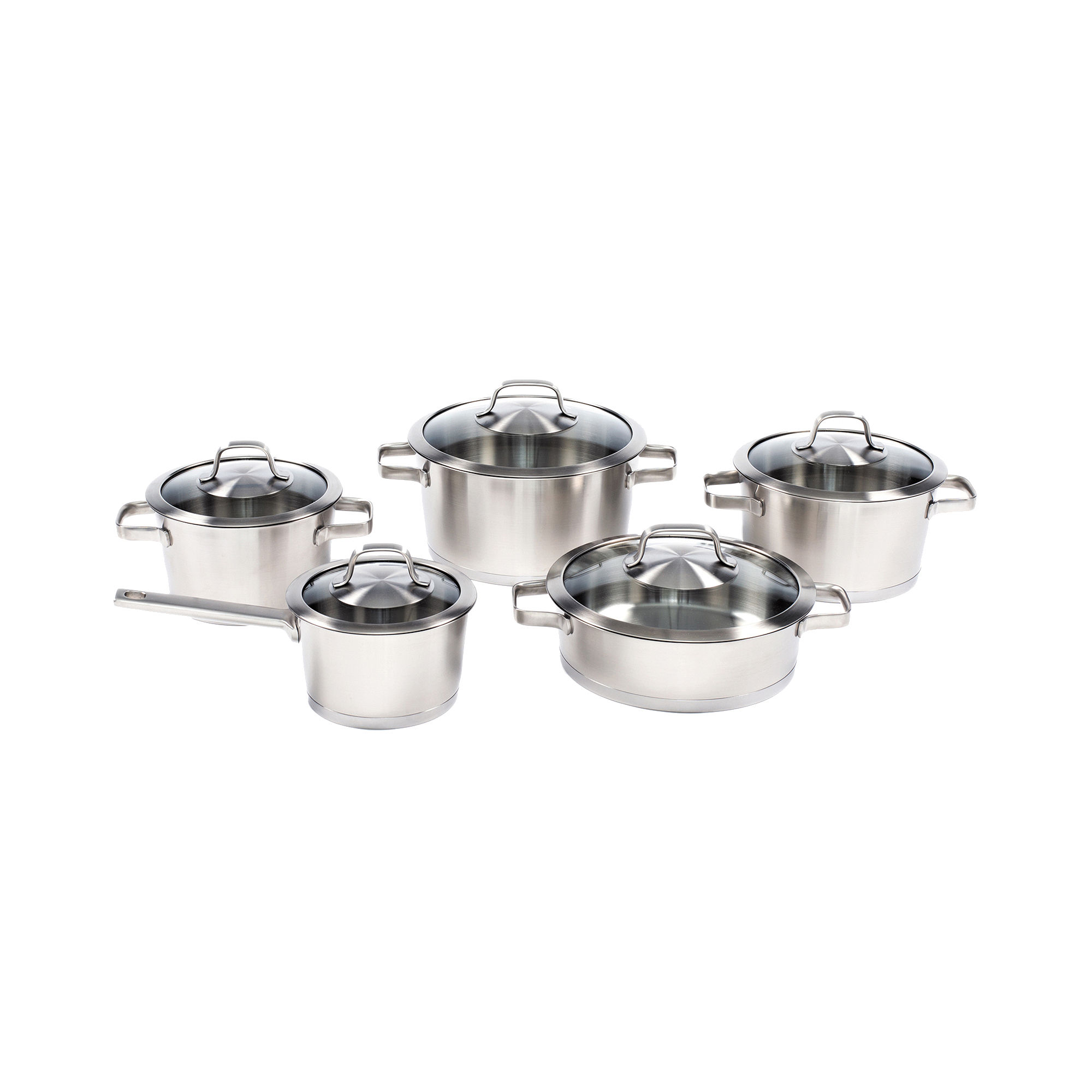 BergHOFF Manhattan 10-pc. Stainless Steel Cookware Set