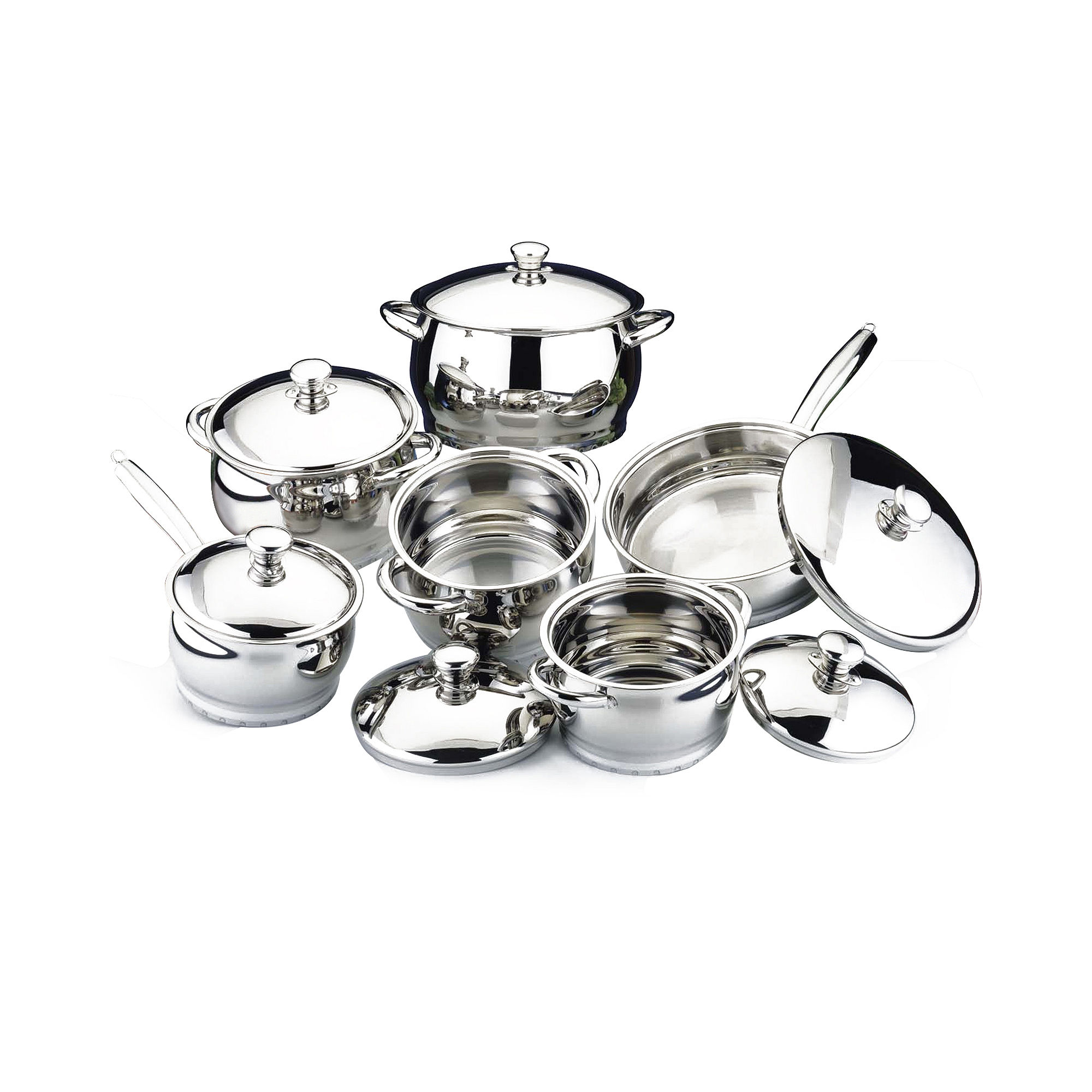 BergHOFF Cosmo 12-pc. Stainless Steel Cookware Set