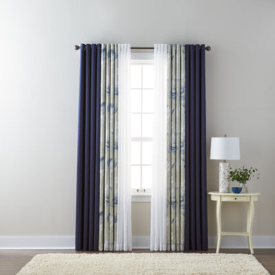 Liz Claiborne Kathryn Room Darkening Grommet Top Curtain Panel JCPenney