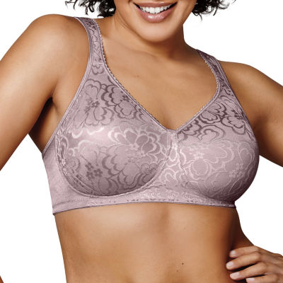Playtex NWT 18 Hour Blue Red Gray Ultimate Lift & Support Wire-Free Bra 4745 $36