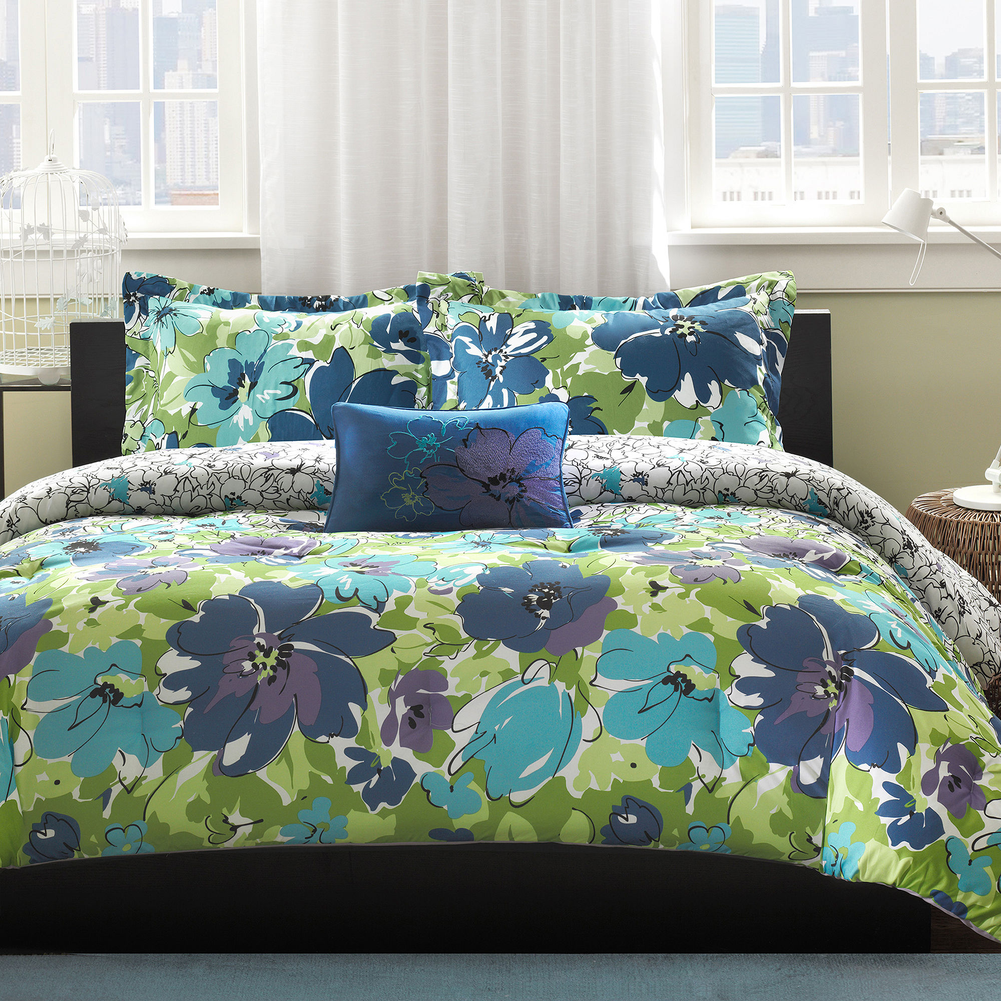 Mi Zone Anna Floral Comforter Set