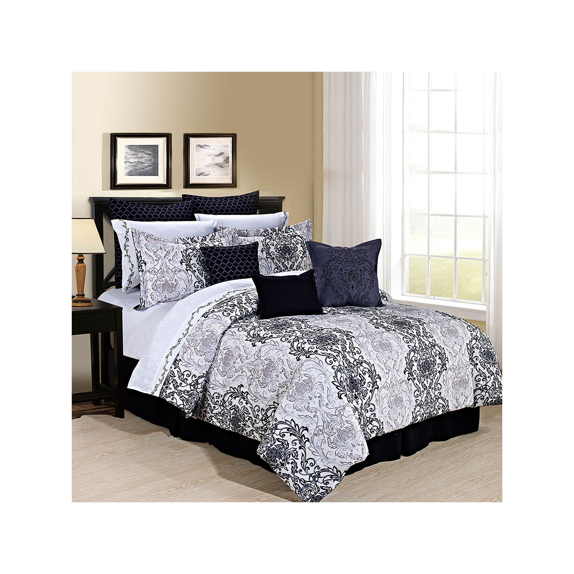 Cathay Home Aerylin Complete Bedding Set with Sheets