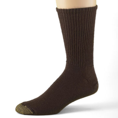 Gold Toe Mens Fluffies Casual Sock 12 PAIRS , Black 4 PK
