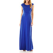 Melrose Cap-Sleeve Maxi Dress 100original 74.99sale