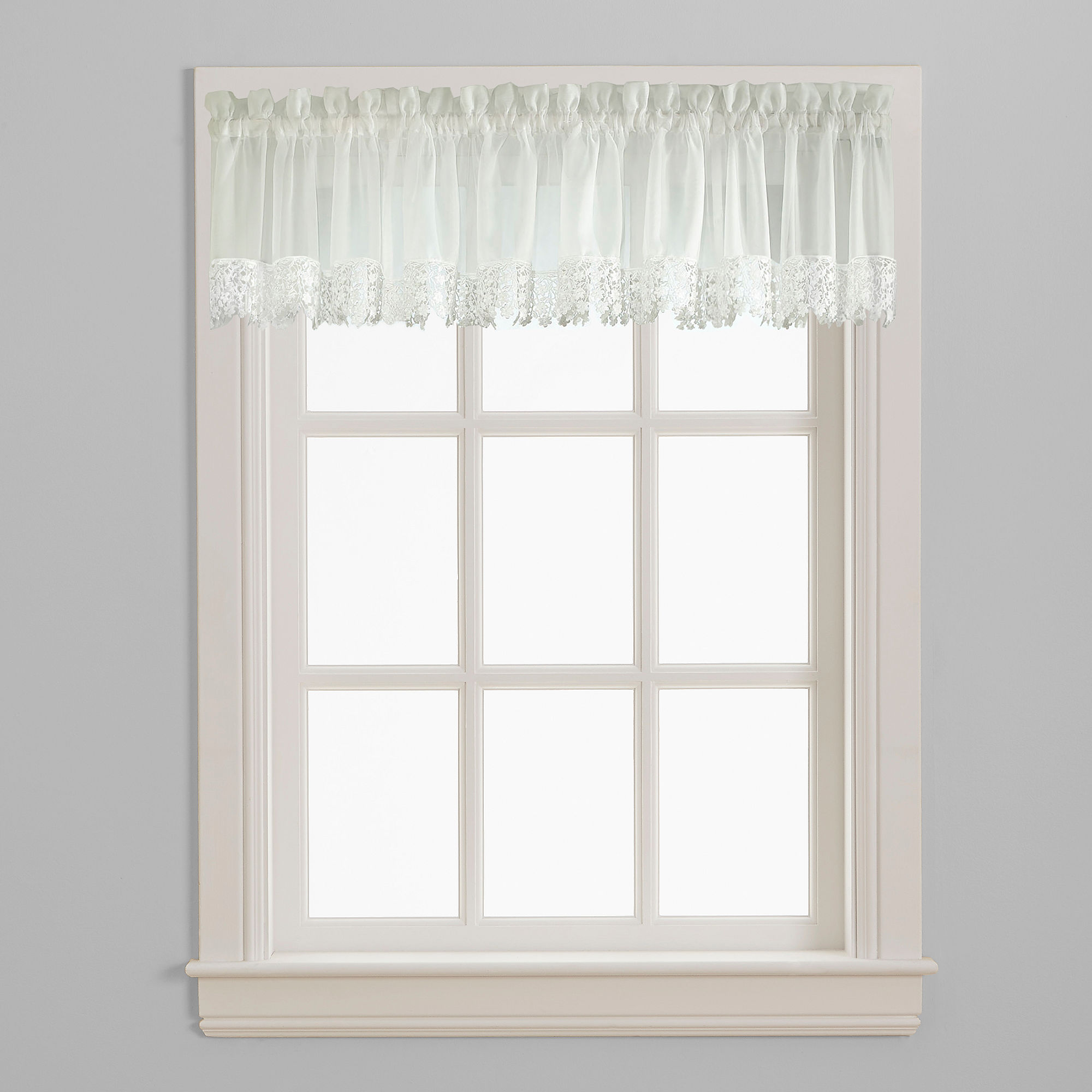 Ashlyn Voile Rod-Pocket Window Valance