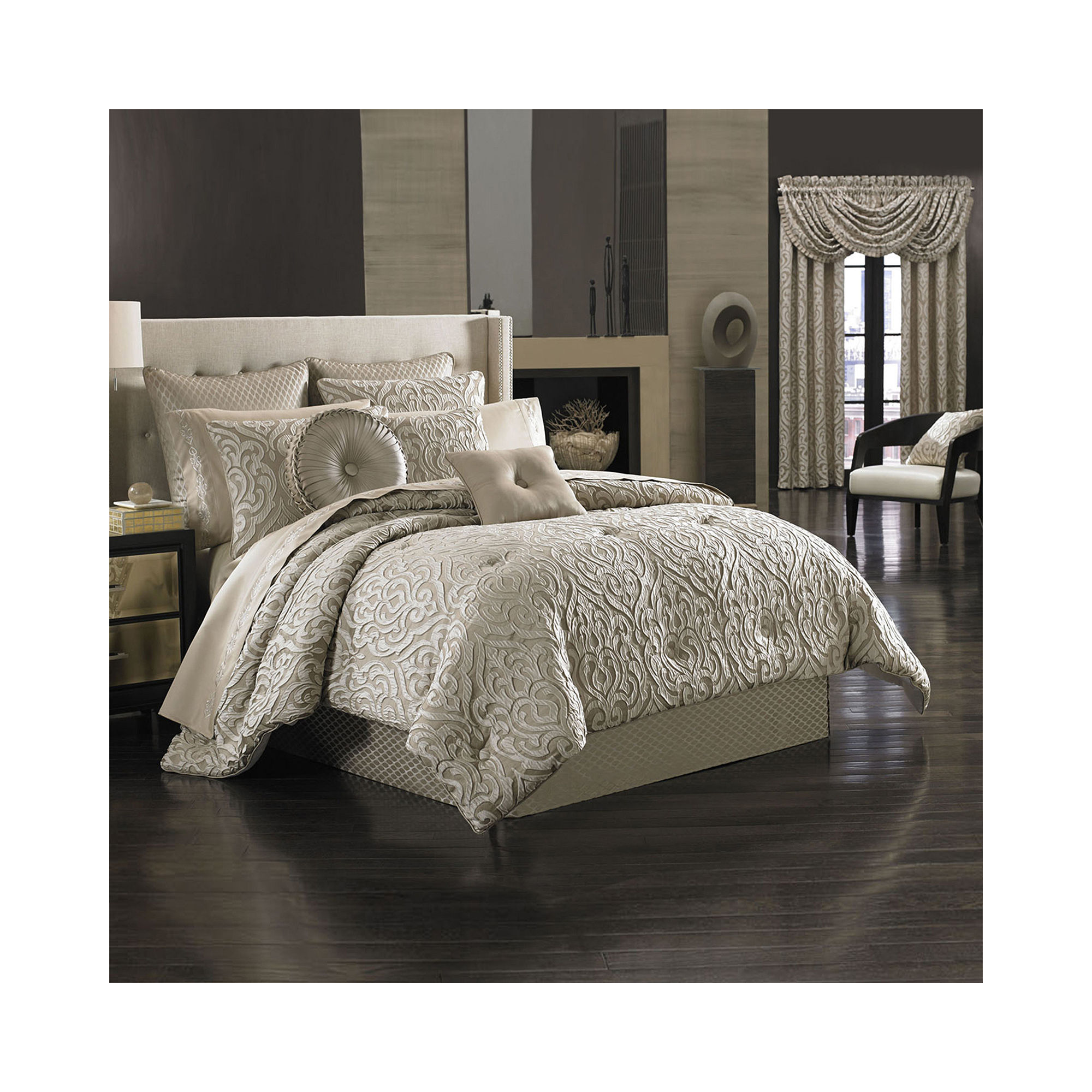 Queen Street Antonia 4-pc. Jacquard Comforter Set