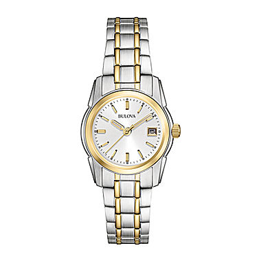 Bulova® Womens Gold-Tone Bracelet Watch 98M105 