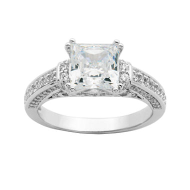 jcpenney | DiamonArtÂ® Princess-Cut Cubic Zirconia Ring