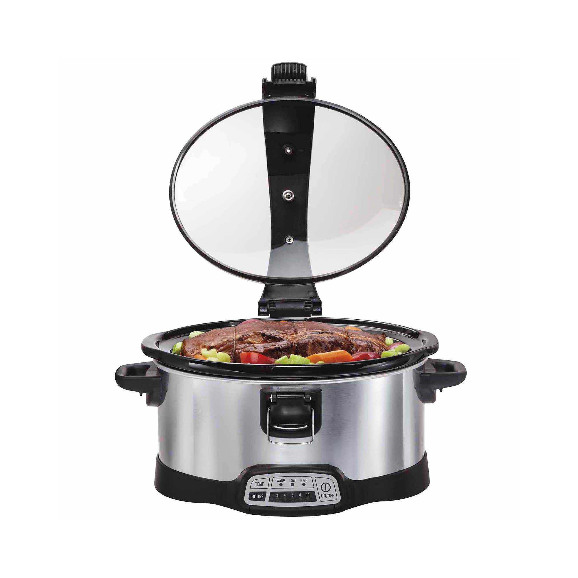 hamilton beach set stay or go 6 quart slow cooker stainless