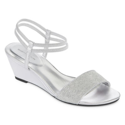 silver heels jcpenney