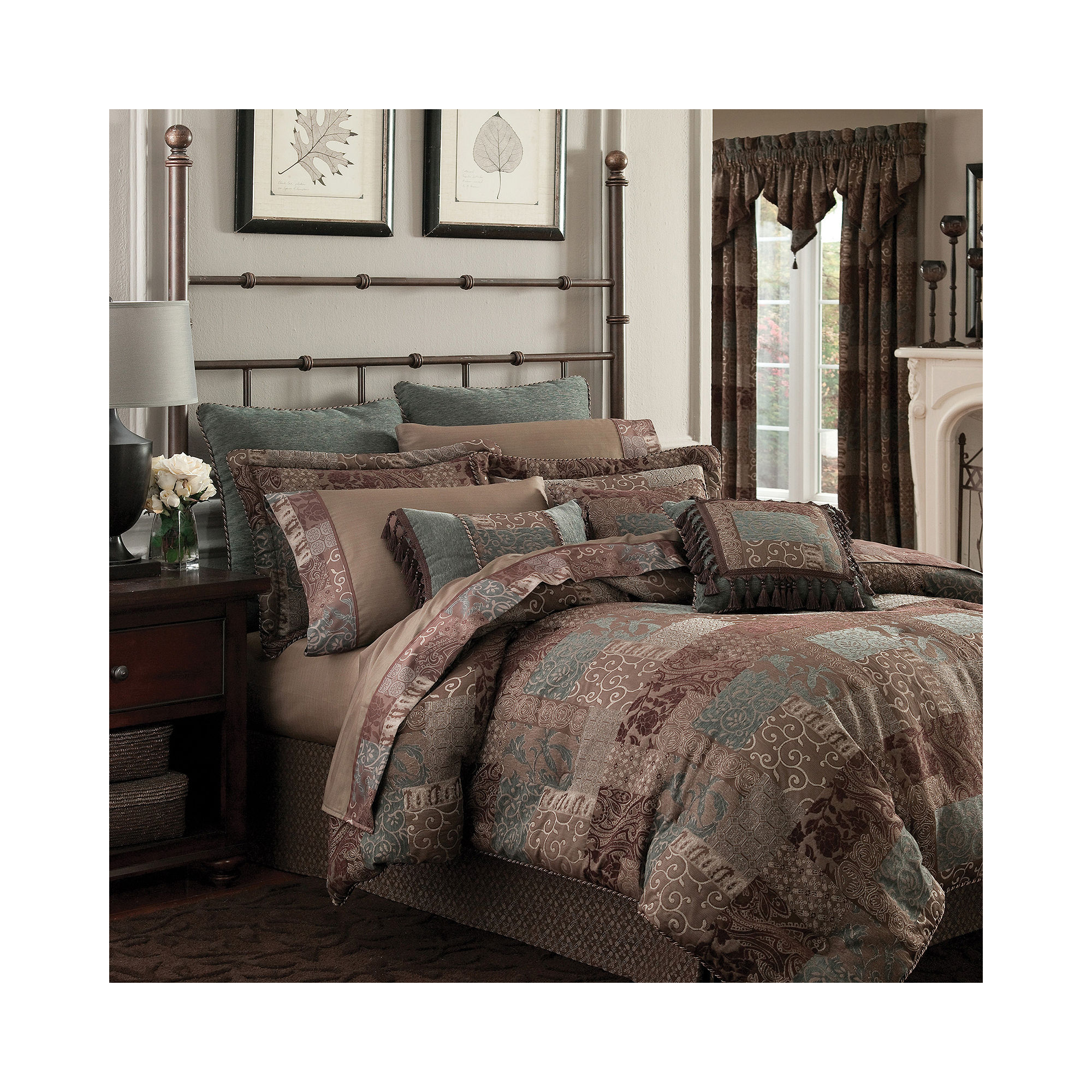 Croscill Classics Catalina Brown 4-pc. Chenille Comforter Set