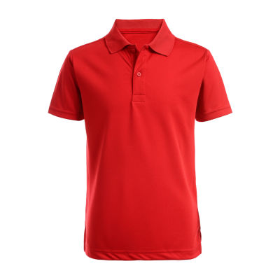 boys red polo shirt