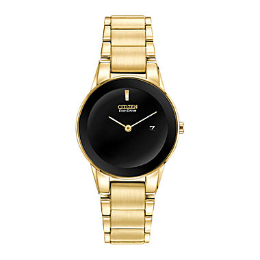 Citizen® Eco-Drive® Axiom Womens Gold-Tone Watch GA1052-55E
