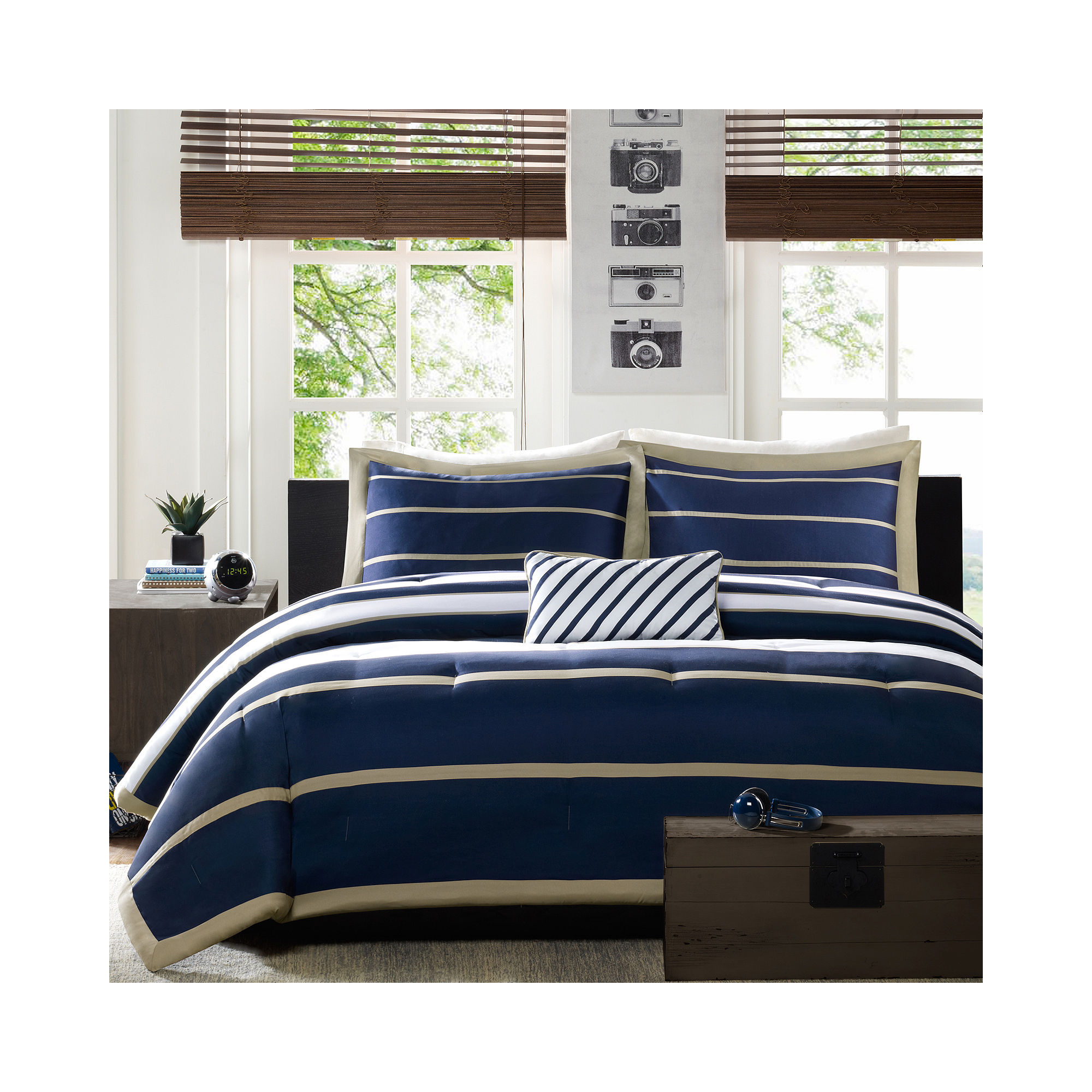 Mi Zone Garrett Striped Comforter Set