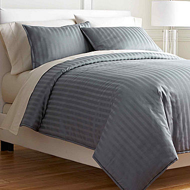 Royal Velvet® Damask Stripe Comforter Set 