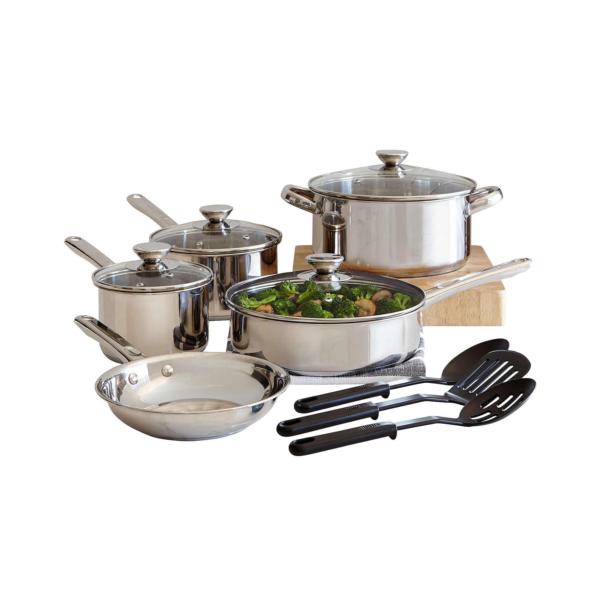 Cooks 12-pc. Stainless Steel Cookware Set