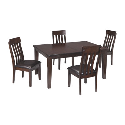 Signature Design By Ashley Towson 5 Pc Standard Height Dining Set Color Dark Brown Jcpenney