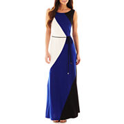 Studio 1® Sleeveless Colorblock Maxi Dress
