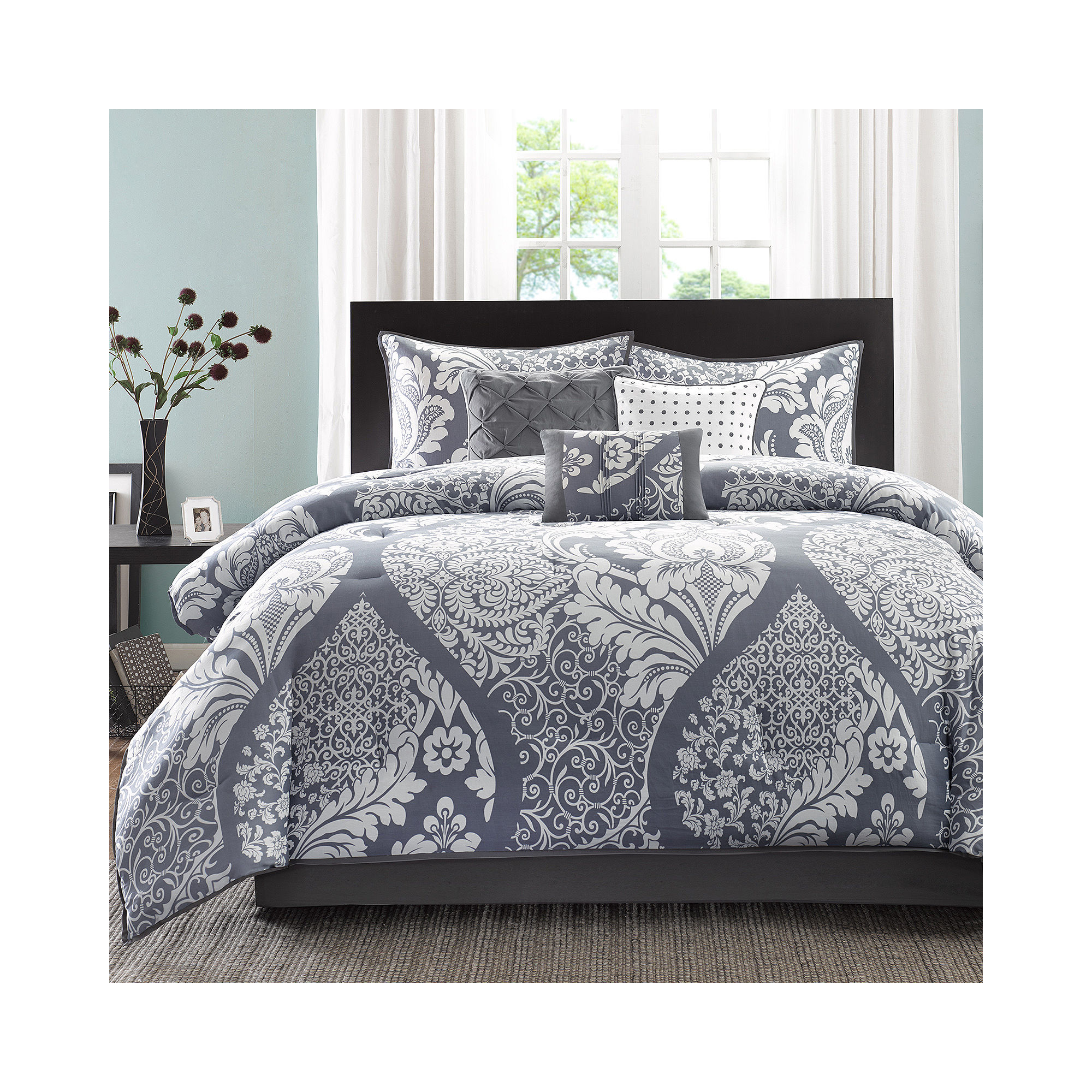 Madison Park Marcella Contemporary 7-pc. Cotton Printed Comforter Set