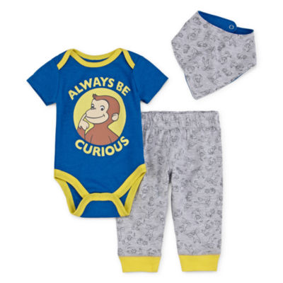 Curious George Baby Boys Costume Bodysuit and Hat Set