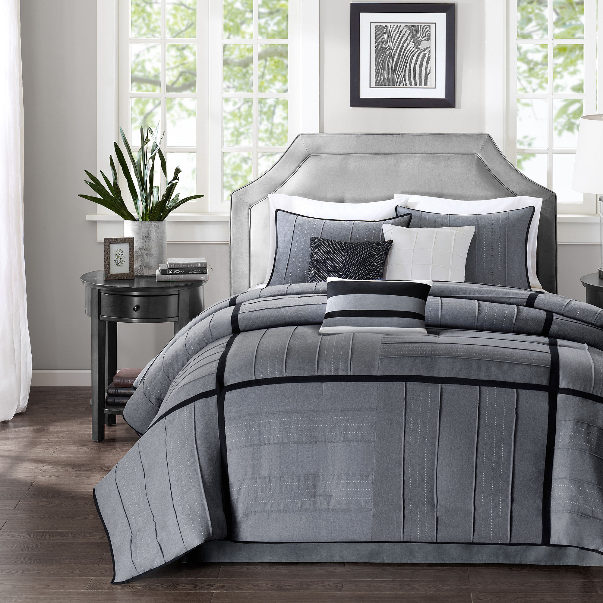 Madison Park Riverside 7-pc. Herringbone Comforter Set