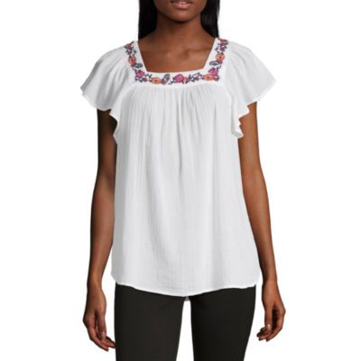 jcpenney white blouse