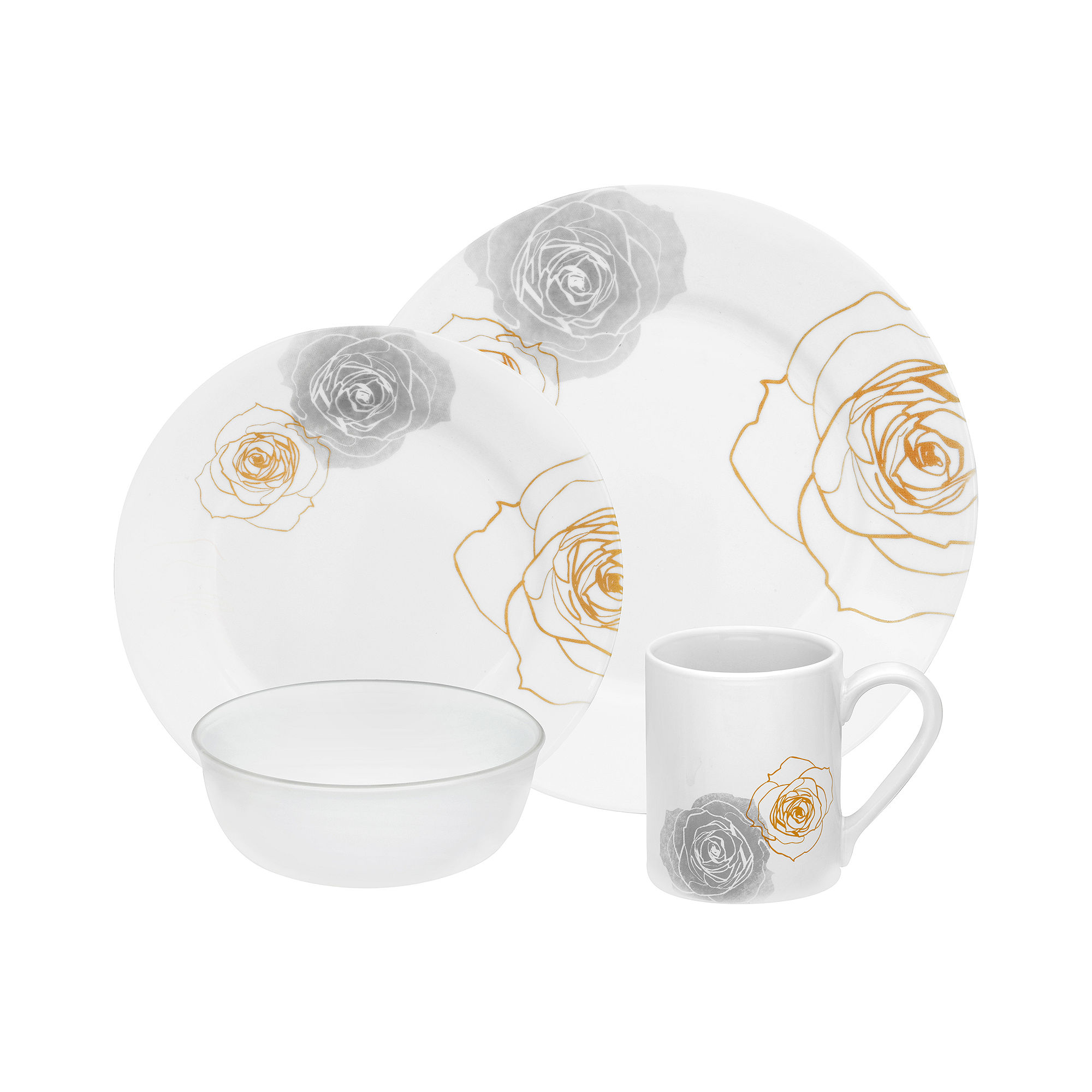 UPC 071160076020 product image for Corelle Impressions Soleil Roses 16-pc. Dinnerware Set | upcitemdb.com