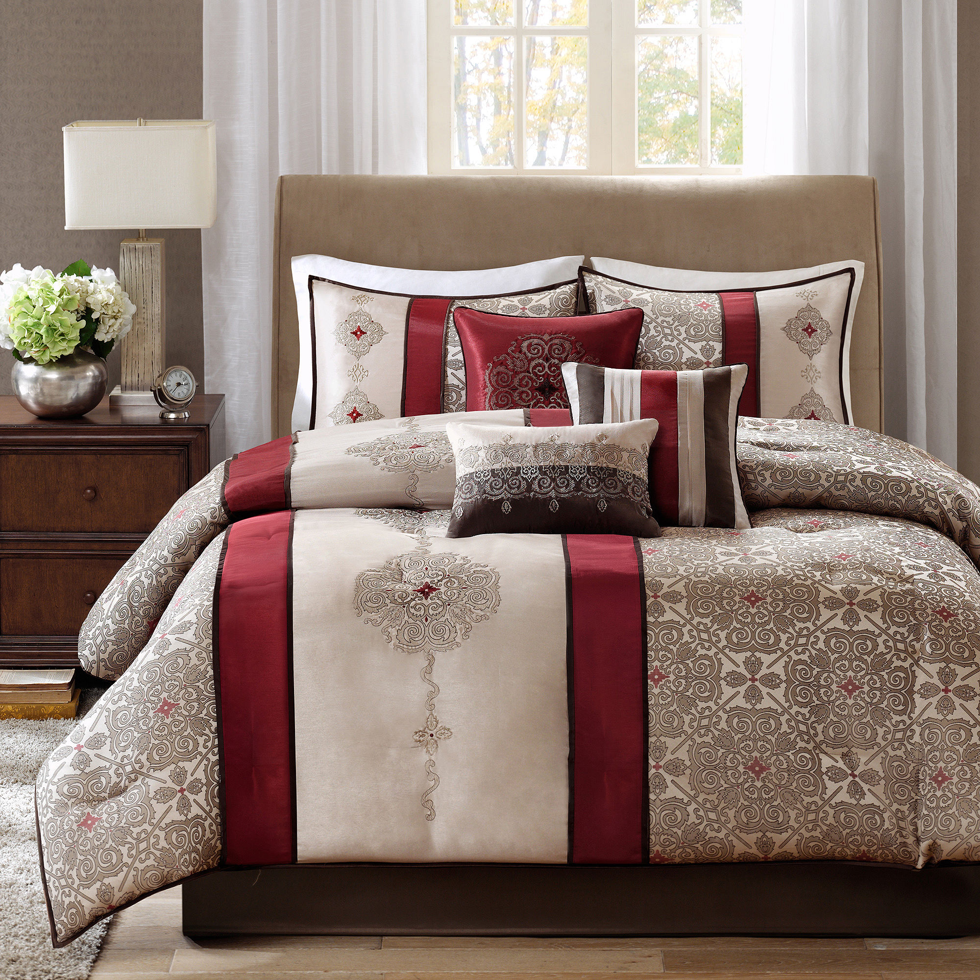 Madison Park Blaine 7-pc. Jacquard Comforter Set