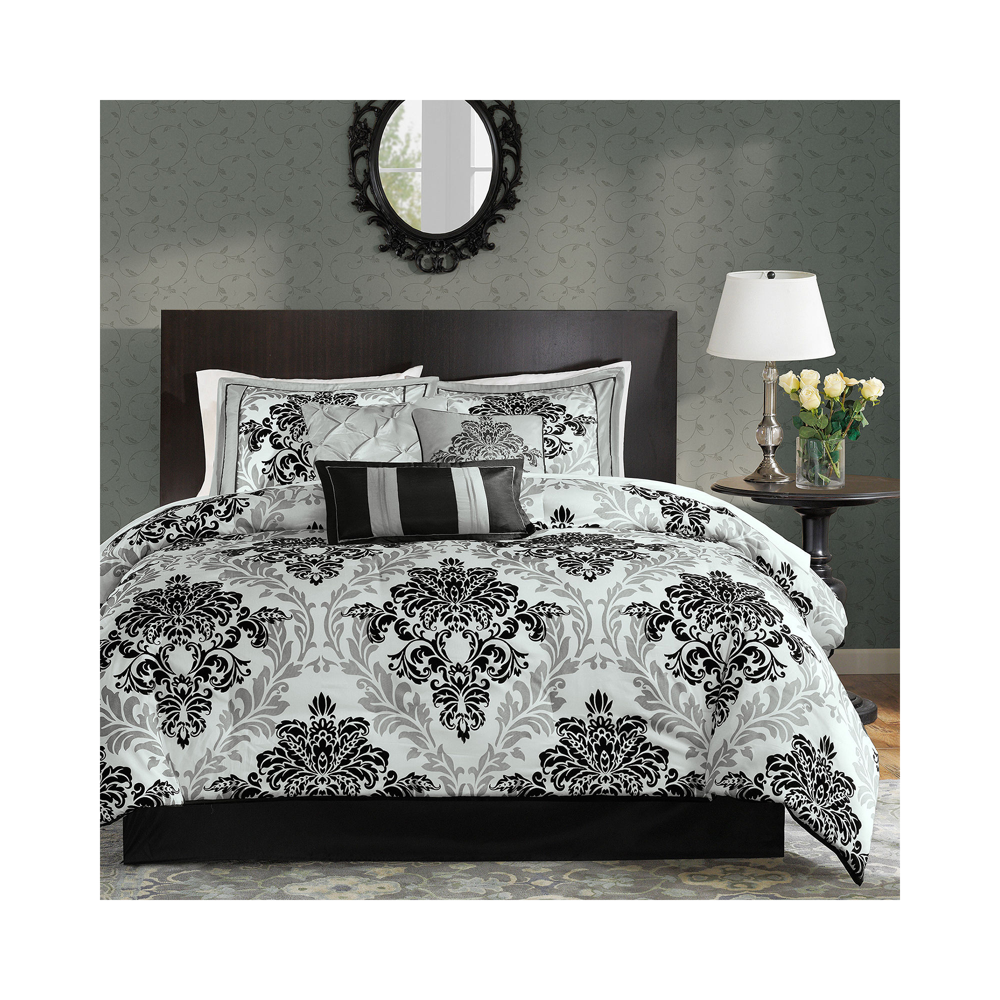 Madison Park Larissa 7-pc. Damask Comforter Set