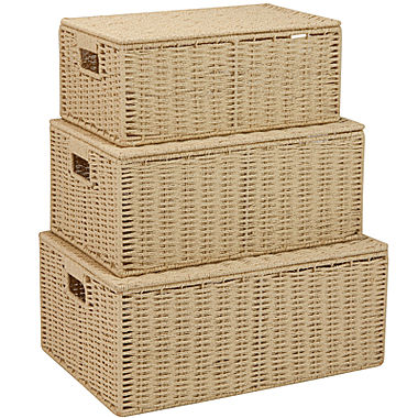 Honey-Can-Do® 3-pc. Paper Rope Basket Set 
