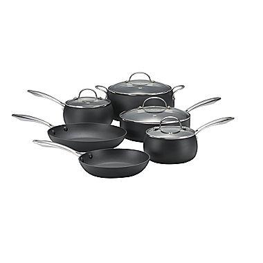 CLOSEOUT! Cooks 10-pc. Hard-Anodized Aluminum Belly-Shaped Cookware
