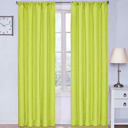 Eclipse Kids' Kendall Rod-Pocket Blackout Curtain Panel