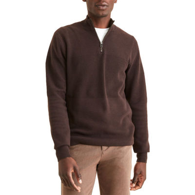 Dockers Mens Long Sleeve Quarter Zip Sweater 