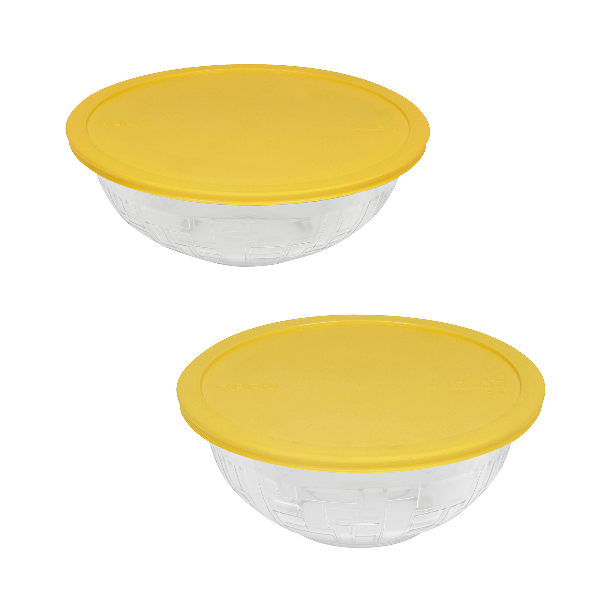 UPC 071160079526 product image for Pyrex 4-pc. Textured Mixing Bowl Set - Bricks | upcitemdb.com