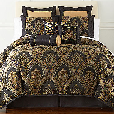 Home Expressions™ Yorkshire 7-pc. Damask Comforter Set