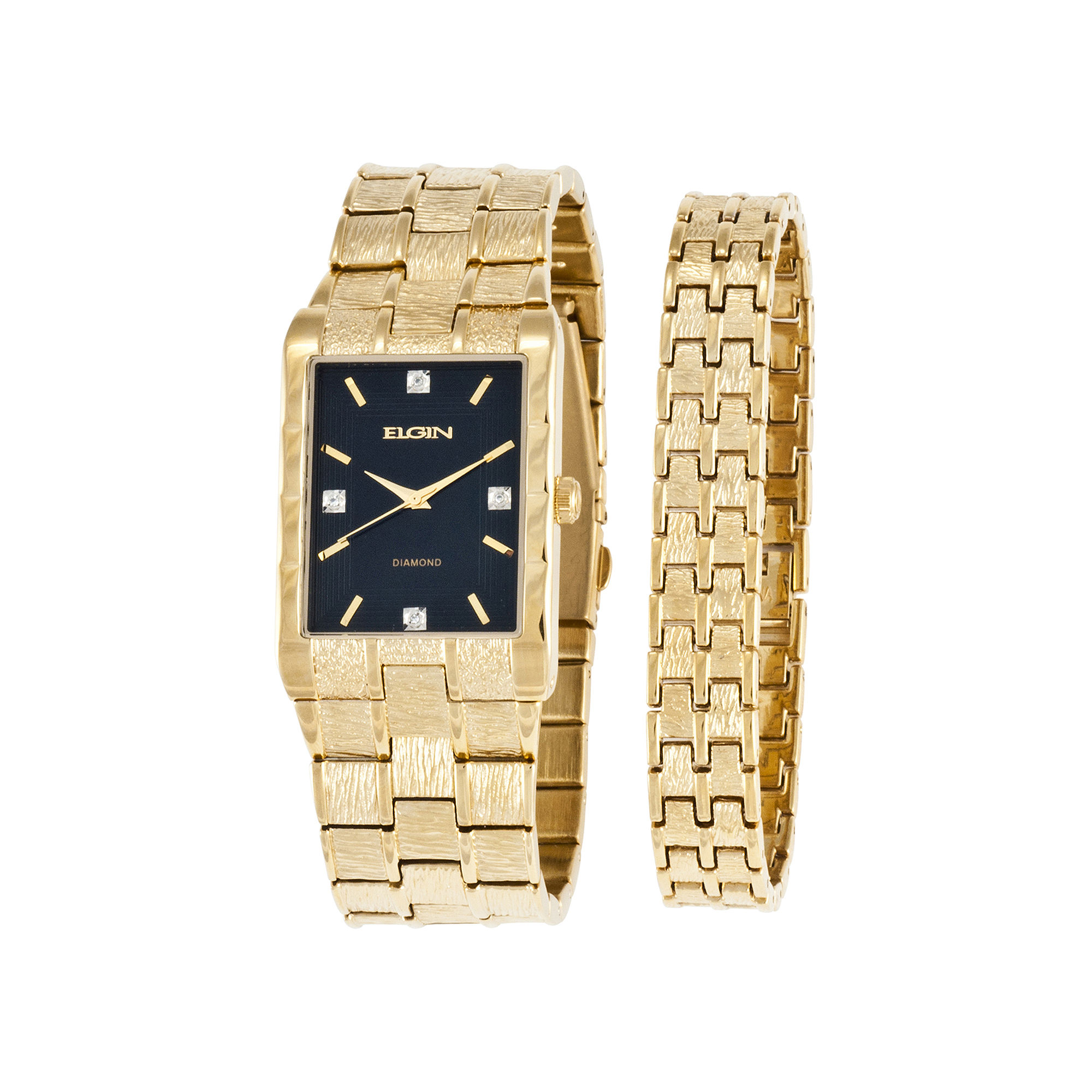 elgin mens diamond watch