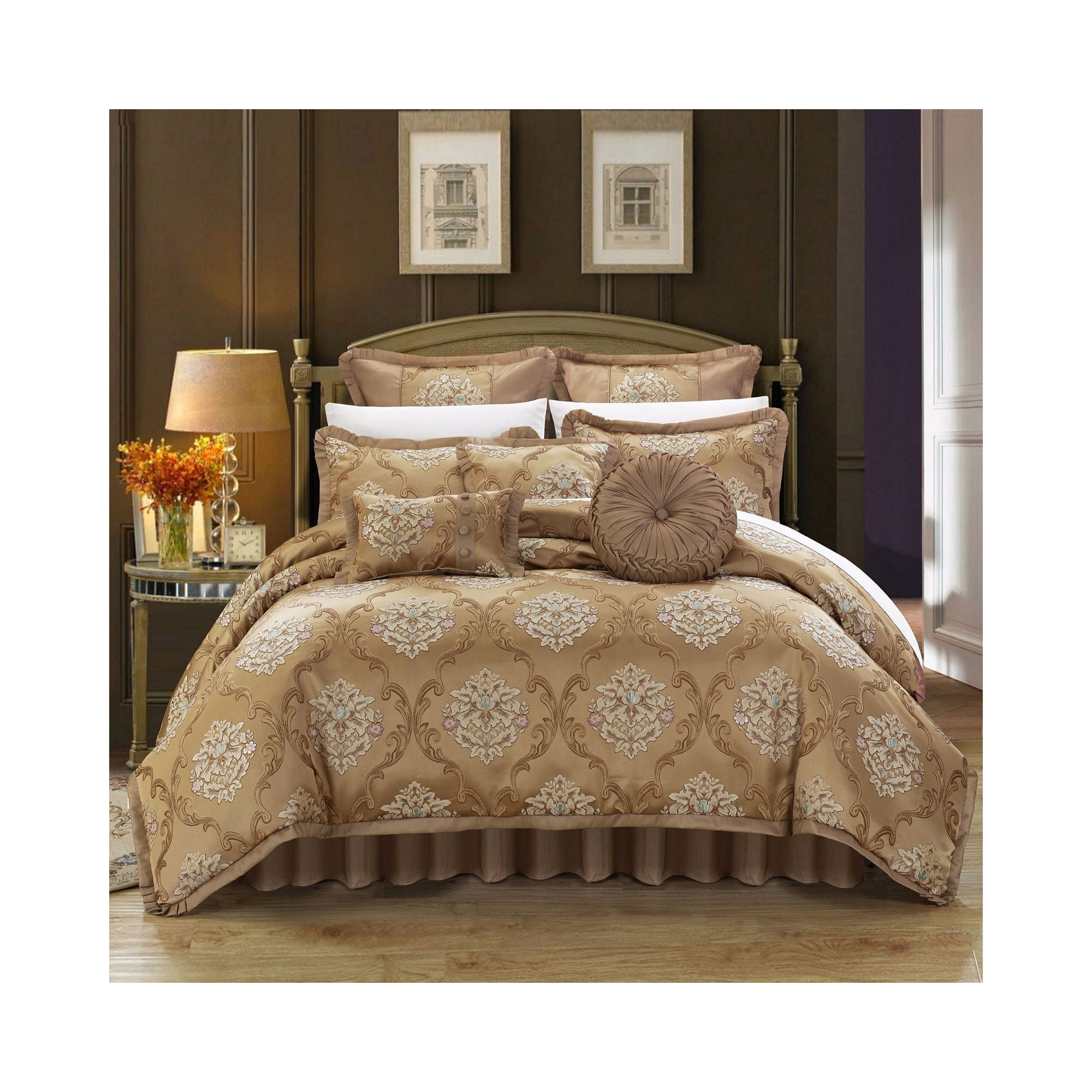 Chic Home Aubrey 9-pc. Jacquard Comforter Set