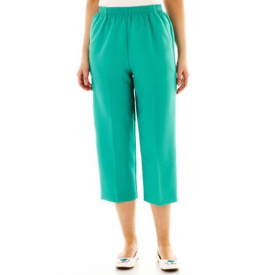 Cabin Creek Pull On Pocket Cropped Pants Beach Glass Womens On