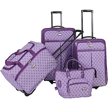 American Flyer Signature 4-pc. Expandable Upright Luggage
