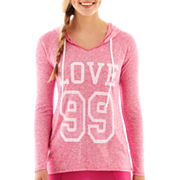 City Streets® Long-Sleeve Hooded Pullover Tunic