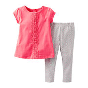 Carter’s® Crochet Lace Top and Legging Set – Girls newborn-24m