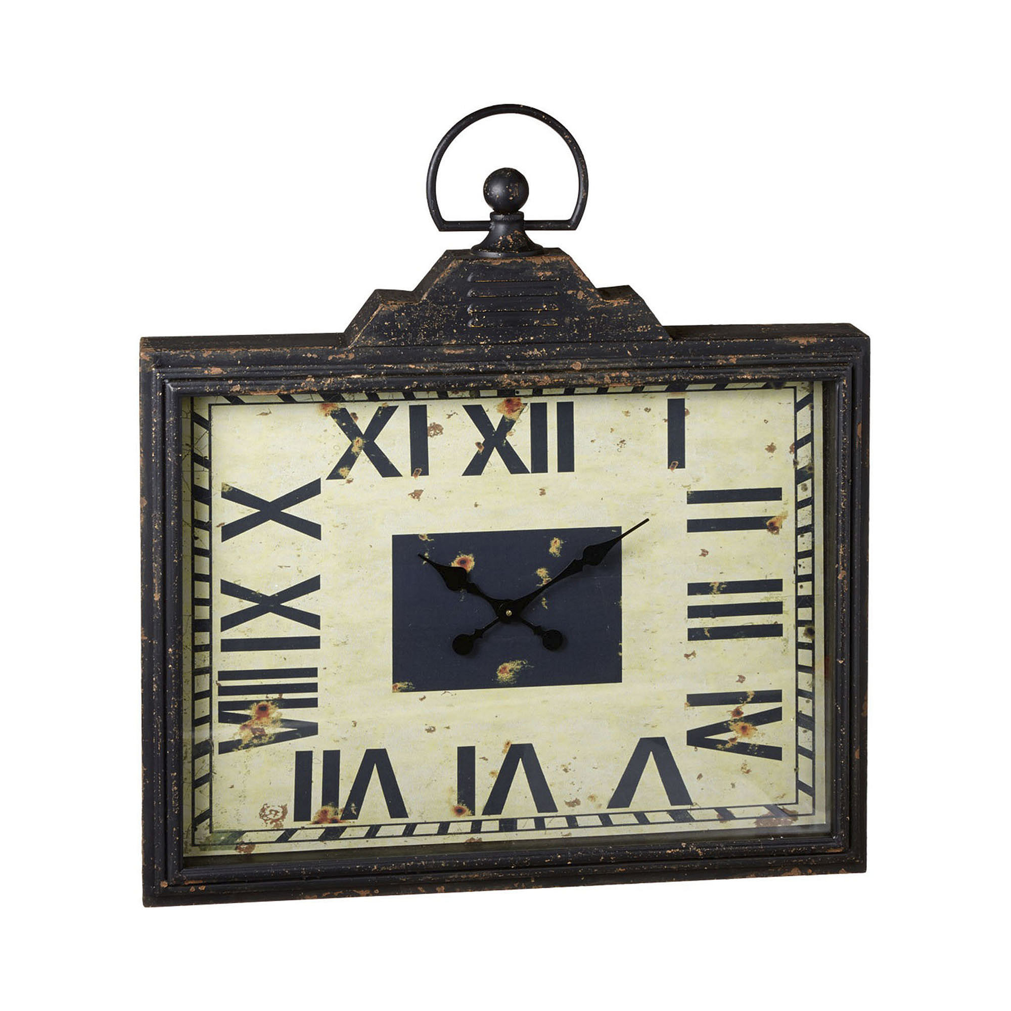 UPC 738449254639 product image for Distressed Rectangular Wall Clock | upcitemdb.com